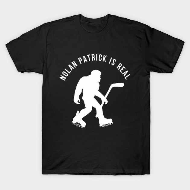 Nolan Patrick Is Real T-Shirt by For Pucks Sake Podcast